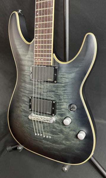 Schecter C-1 Platinum Electric Guitar See-Thru Black Satin Finish