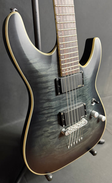 Schecter C-1 Platinum Electric Guitar See-Thru Black Satin Finish