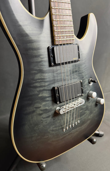 Schecter C-1 Platinum Electric Guitar See-Thru Black Satin Finish