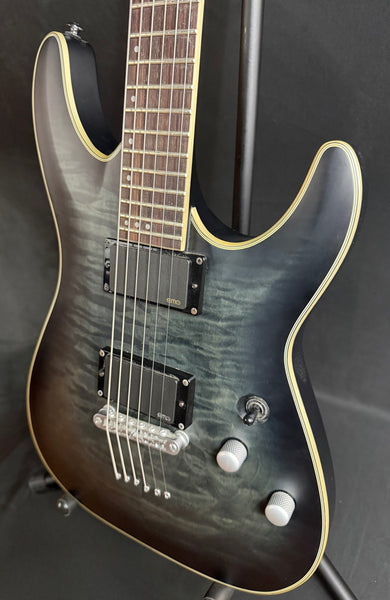Schecter C-1 Platinum Electric Guitar See-Thru Black Satin Finish