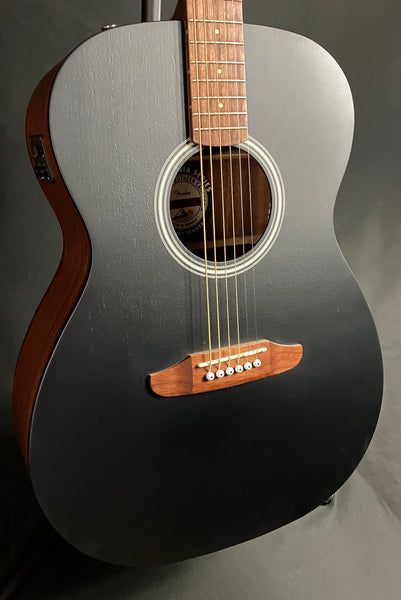 Fender Monterey Standard Concert Acoustic-Electric Guitar Black Satin