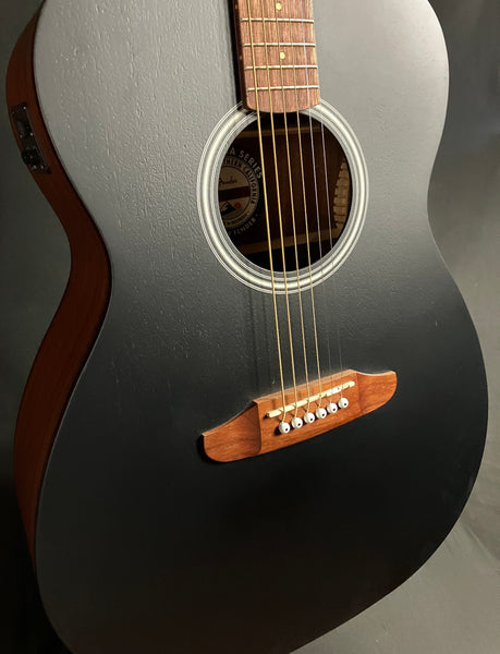 Fender Monterey Standard Concert Acoustic-Electric Guitar Black Satin