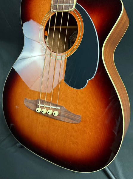 Fender Kingman Bass 4-String Acoustic-Electric Bass Guitar Shaded Edgeburst w/ Gig Bag