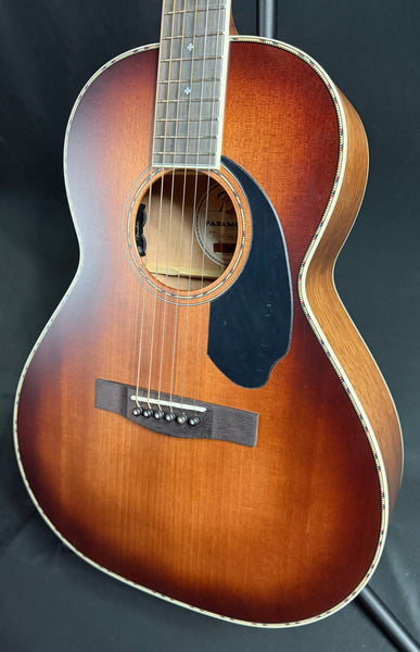 Fender PS-220E Paramount Parlor Acoustic-Electric Guitar Aged Cognac Burst w/ OHSC (709)
