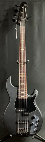 Yamaha BB735A Broad Bass 5-String Bass Guitar Translucent Matte Black w/ Gig Bag (292)