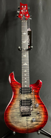 PRS SE Custom 24 "Floyd" Electric Guitar Charcoal Cherry Burst Finish w/ Gig Bag