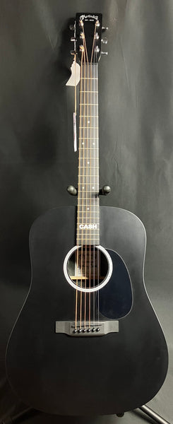 Martin DX Johnny Cash Dreadnought Acoustic-Electric Guitar Jett Black w/ Gig Bag