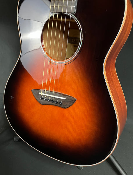 Yamaha CSF3M All-Solid Parlor Acoustic-Electric Guitar Tobacco Sunburst w/ Case