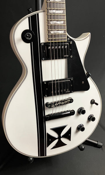 ESP LTD James Hetfield Iron Cross Electric Guitar Gloss White w/ Case