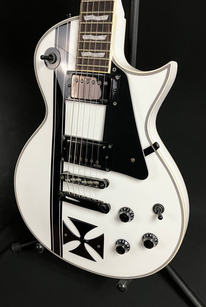 ESP LTD James Hetfield Iron Cross Electric Guitar Gloss White w/ Case