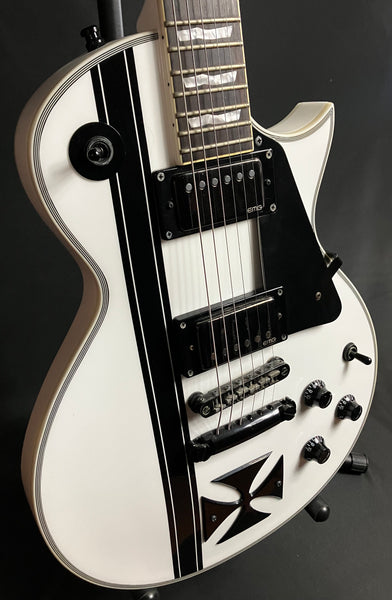 ESP LTD James Hetfield Iron Cross Electric Guitar Gloss White w/ Case