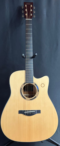 Yamaha TAG3 C TransAcoustic Dreadnought Cutaway Acoustic-Electric Guitar Gloss Natural w/ Case (645)