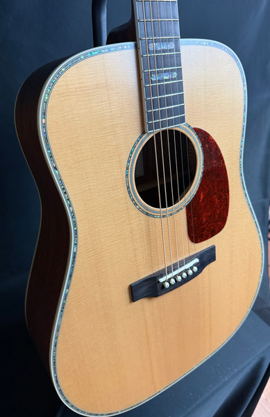Harley Benton CLD-41S WN Walnut Dreadnought Acoustic Guitar Natural w/ K&K Pickup