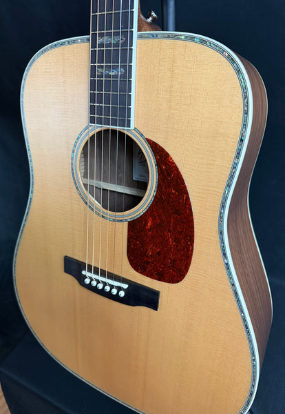 Harley Benton CLD-41S WN Walnut Dreadnought Acoustic Guitar Natural w/ K&K Pickup