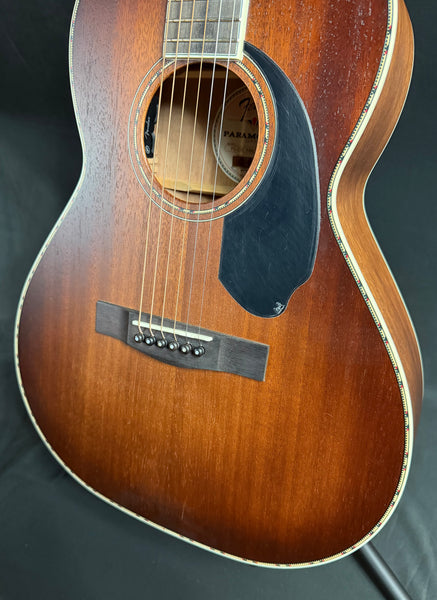 Fender PS-220E Paramount Parlor Acoustic-Electric Guitar Aged Cognac Burst w/ OHSC (738)