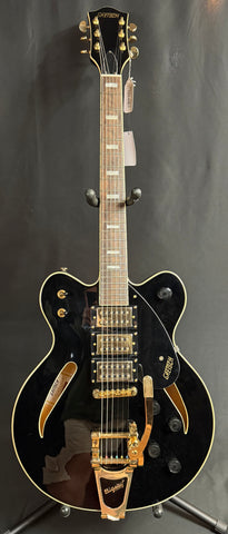 Gretsch G2627TG Center Block 3-Pickup Electric Guitar Gloss Black w/ Gold Hardware