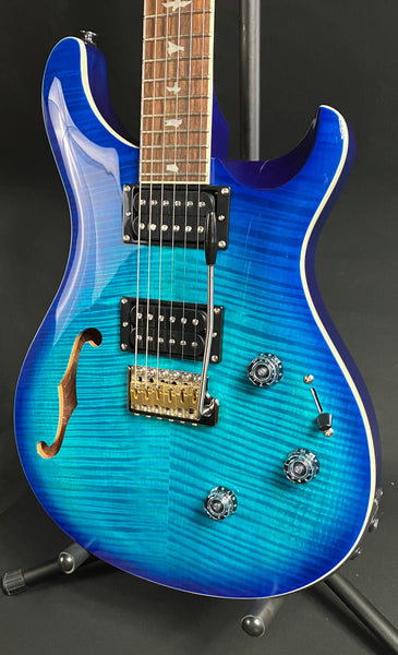 Schecter Omen Elite-6 FR Electric Guitar See-Thru Blue Burst Finish
