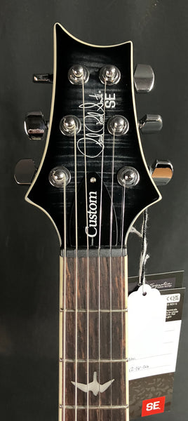PRS SE Custom 24 Semi-Hollow Piezo Electric Guitar Charcoal Burst w/ Gig Bag