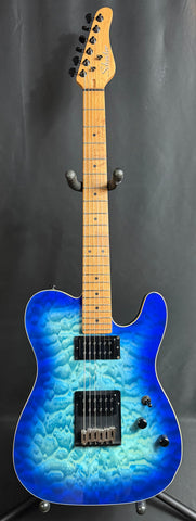 Schecter PT Pro Electric Guitar Transparent Blue Burst Finish