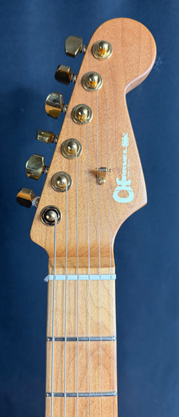 Charvel Pro-Mod DK24 HSS 2PT CM Electric Guitar Snow White w/ Gold Hardware
