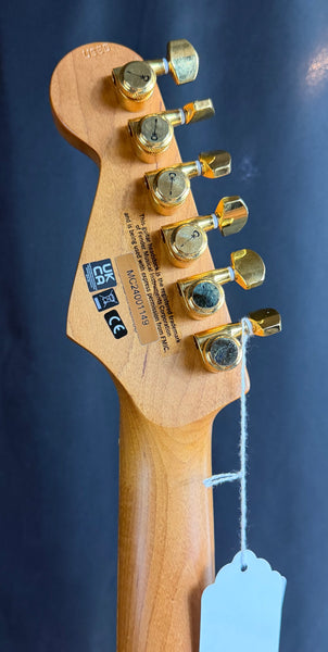 Charvel Pro-Mod DK24 HSS 2PT CM Electric Guitar Snow White w/ Gold Hardware
