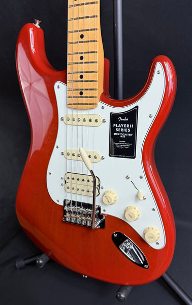 Fender Player II Stratocaster HSS Electric Guitar Transparent Mocha Burst Finish