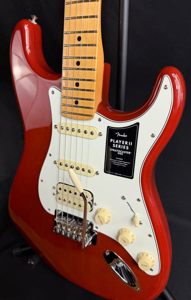 Fender Player II Stratocaster HSS Electric Guitar Transparent Mocha Burst Finish