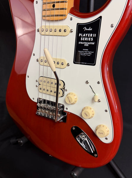 Fender Player II Stratocaster HSS Electric Guitar Transparent Mocha Burst Finish