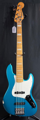 Squier Classic Vibe Active 70's Jazz Bass V 5-String Bass Guitar Ocean Turquoise
