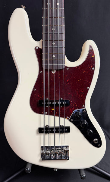 Fender American Professional II Jazz Bass V 5-String Bass Guitar Olympic White w/ OHSC