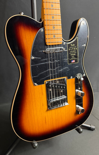 Fender American Ultra Luxe Telecaster Electric Guitar 2-Color Sunburst w/ OHSC (399)