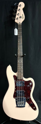 Squier FSR Paranormal Rascal Bass 4-String Bass Guitar Shell Pink Finish