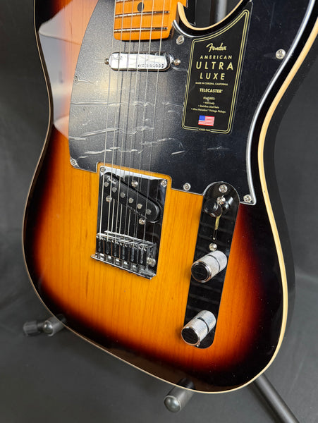 Fender American Ultra Luxe Telecaster Electric Guitar 2-Color Sunburst w/ OHSC (399)