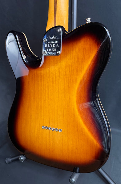 Fender American Ultra Luxe Telecaster Electric Guitar 2-Color Sunburst w/ OHSC (399)