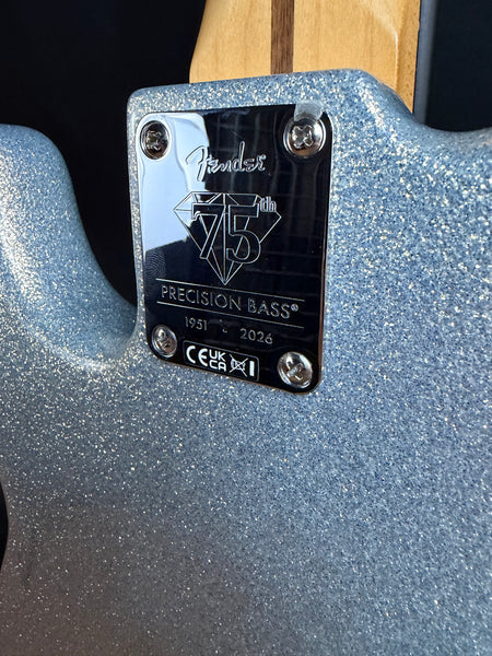 Fender 75th Anniversary Player II Precision Bass Diamond Dust Sparkle Finish