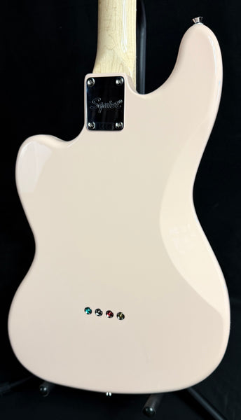 Squier FSR Paranormal Rascal Bass 4-String Bass Guitar Shell Pink Finish