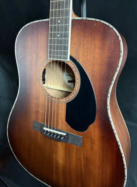 Fender PD-220E Dreadnought Acoustic-Electric Guitar Aged Cognac Burst w/ OHSC (005)