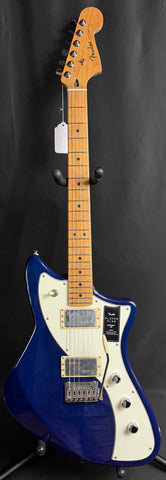 Fender Player Plus Meteora HH Electric Guitar Sapphire Blue Transparent w/ Gig Bag