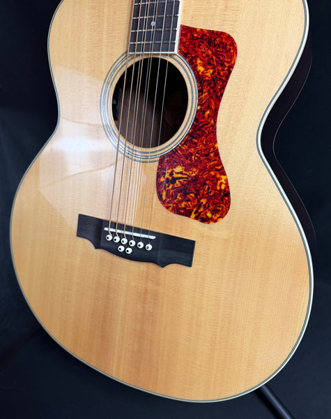 Guild BT-258E Deluxe Baritone 8-String Acoustic-Electric Guitar Gloss Natural w/ Case