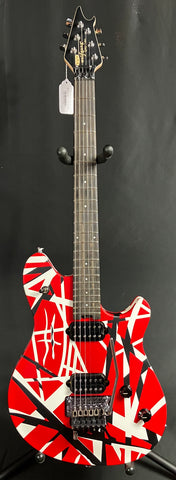 EVH Wolfgang Special Striped Electric Guitar Red w/ Black and White Stripes w/ Gig Bag