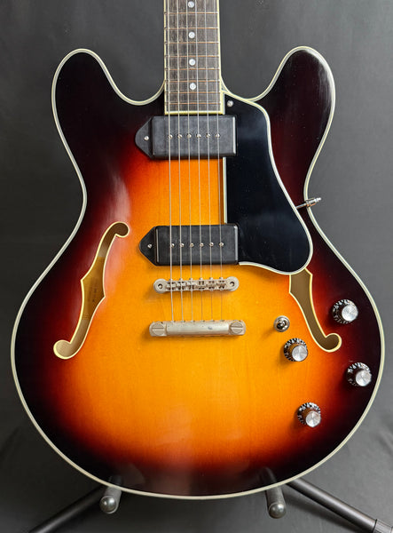 Eastman T60/TV-P90 Thinline Semi-Hollow Body Electric Guitar Truetone Vintage Sunburst w/ OHSC