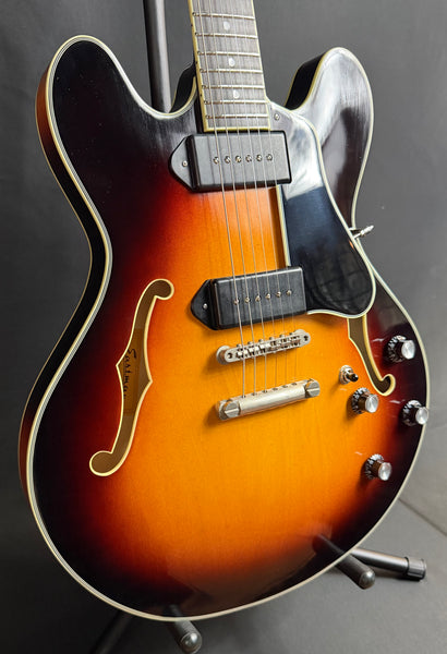 Eastman T60/TV-P90 Thinline Semi-Hollow Body Electric Guitar Truetone Vintage Sunburst w/ OHSC
