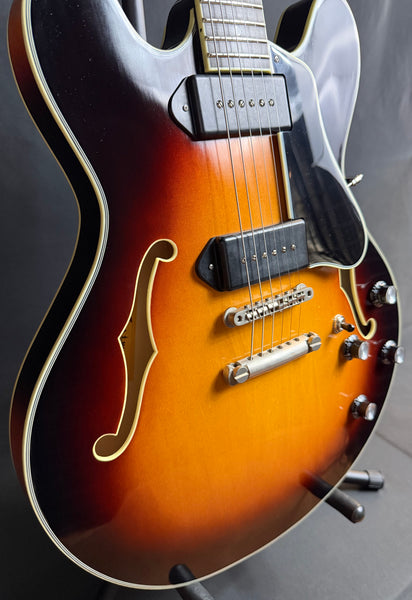 Eastman T60/TV-P90 Thinline Semi-Hollow Body Electric Guitar Truetone Vintage Sunburst w/ OHSC