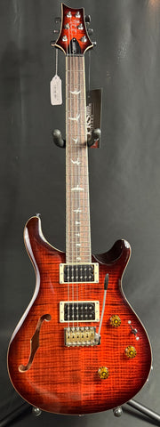 PRS SE Custom 24 Semi-Hollow Piezo Electric Guitar Orange Tiger Smokeburst
