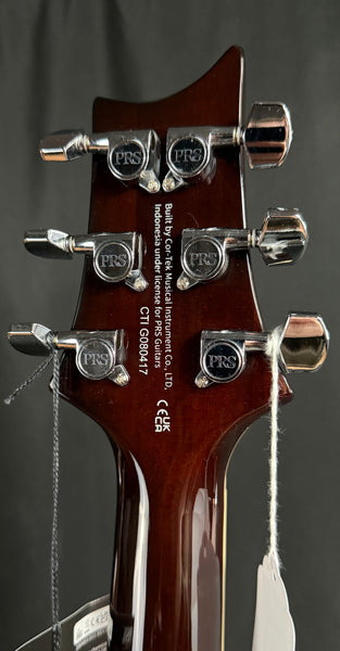 PRS SE Custom 24 Semi-Hollow Piezo Electric Guitar Orange Tiger Smokeburst