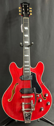 Eastman T64/V-RD Hollowbody Electric Guitar Red Antique Varnish Finish w/ Case