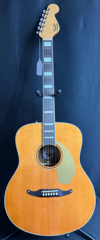 Fender Palomino Vintage Auditorium Acoustic-Electric Guitar Aged Natural w/ OHSC (477)