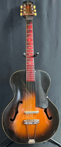 Vintage 1940's SS Stewart Model 6997 Archtop Acoustic Guitar Tobacco Sunburst