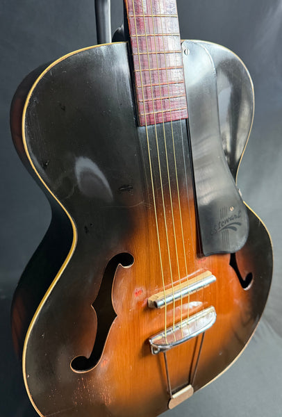 Vintage 1940's SS Stewart Model 6997 Archtop Acoustic Guitar Tobacco Sunburst