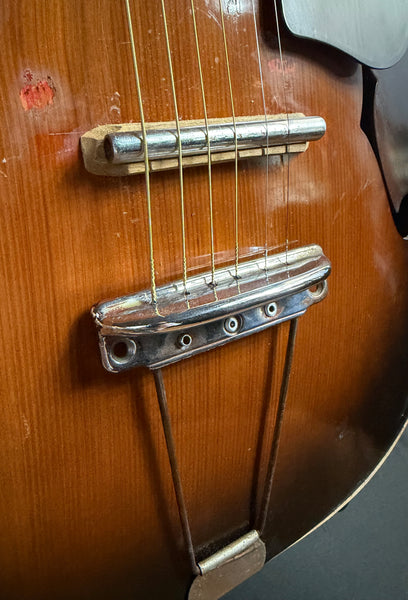 Vintage 1940's SS Stewart Model 6997 Archtop Acoustic Guitar Tobacco Sunburst